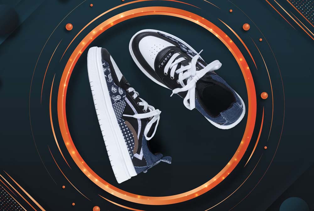 Creative shoe photography which is the best in Bangladesh. Proper styling and color combination that gives the consumer a realistic virtual tour of the product with an eye catchy presentation by the best product photographer of Bangladesh.